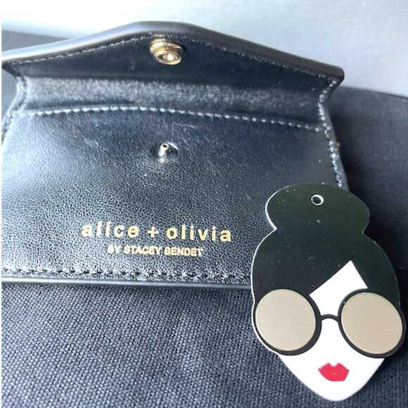 Alice + Olivia | Leather Printed Compact Wallet - Picture 10 of 13